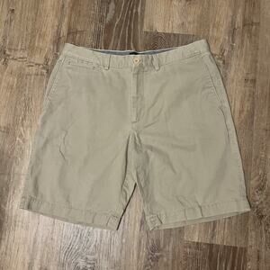 Banana Republic Chino Shorts Beige Regular Fit Cotton Button Pockets Men